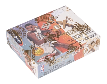 1997-98 Fleer Skybox E-X2001 Basketball Sealed Wax Box (24 Packs) - Possible Tim Duncan Rookie Cards!